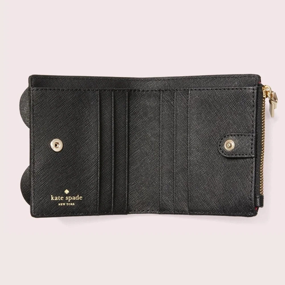 Kate Spade x Disney Minnie Mouse Adalyn Wallet Polka Dot Bow